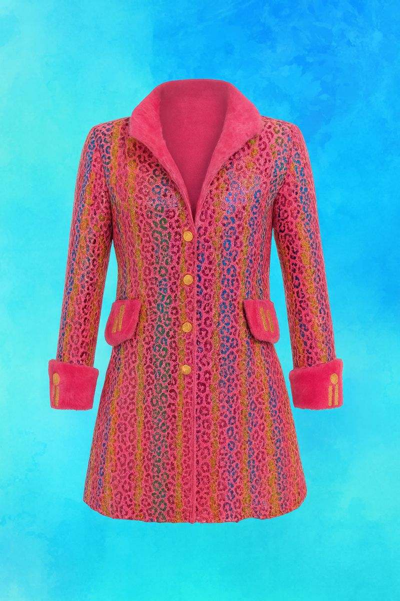 Mantel Leo luxe roze